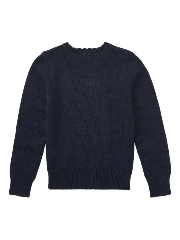 POLO RALPH LAUREN KIDS ポロベア インターシャ コットンセーター 