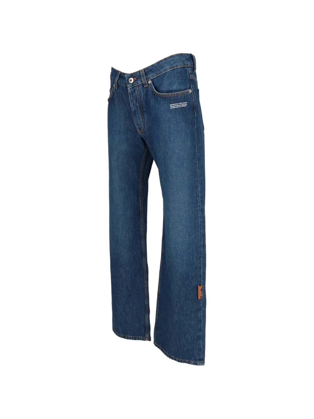 Off-White Jack met colourblocking Blauw