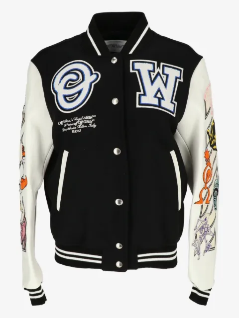 Off-White chaqueta bómber de manga larga
