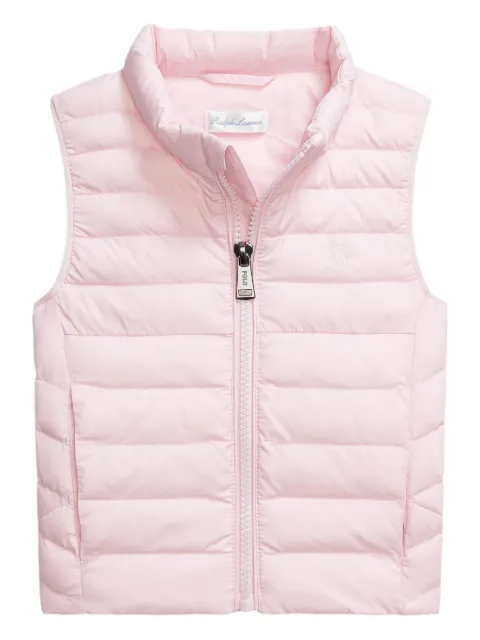 POLO RALPH LAUREN KIDS chaleco capitonado con cierre