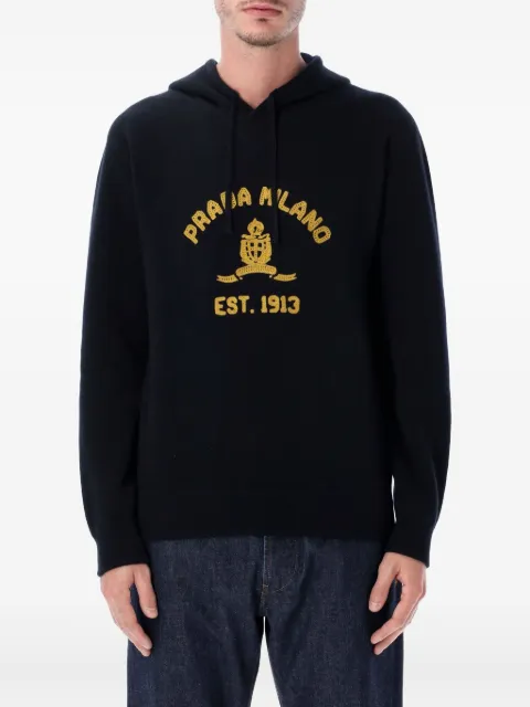 Prada drawnstring-fastening hoodie