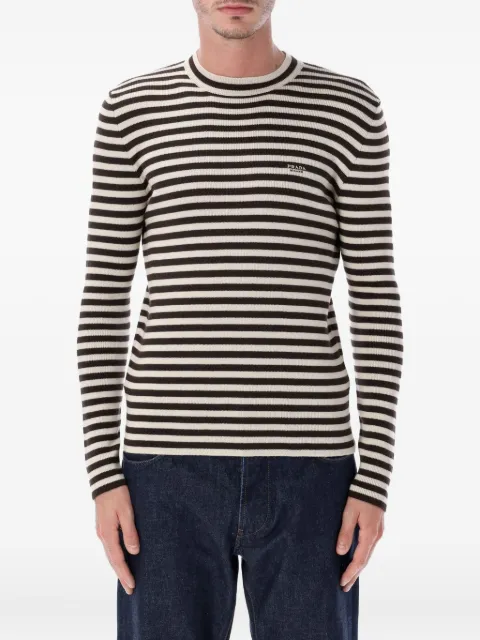 Prada stripe-pattern T-shirt 