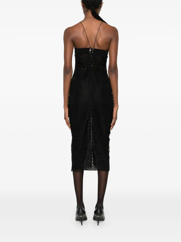Ludovic De Saint Sernin Isabella Lace Dress | Black | FARFETCH