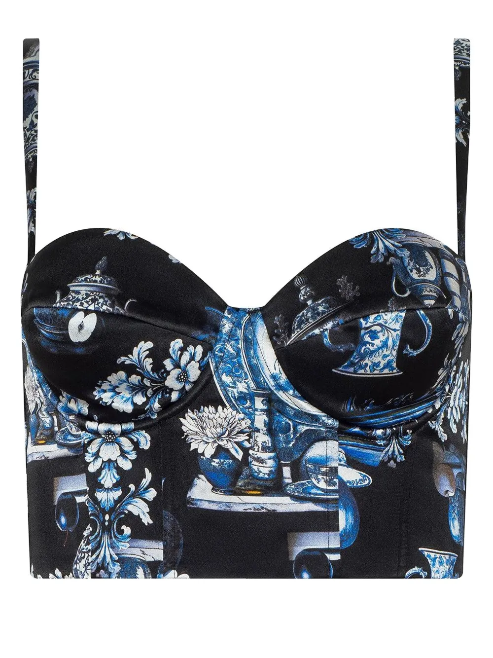 L'agence Sonya Printed Bustier Top In Multi