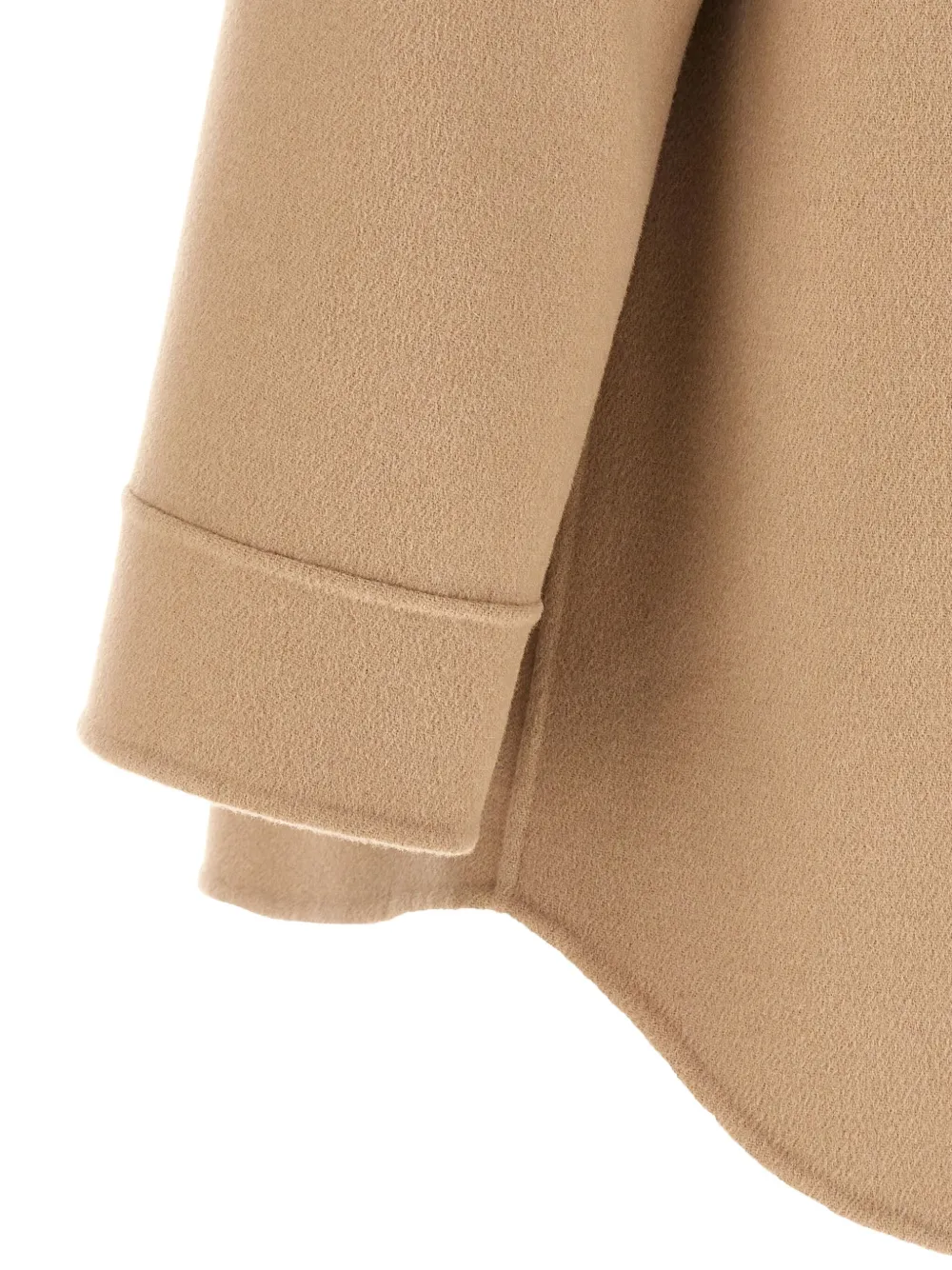 Max Mara Eleonora Button Pockets Shirt In Neutral