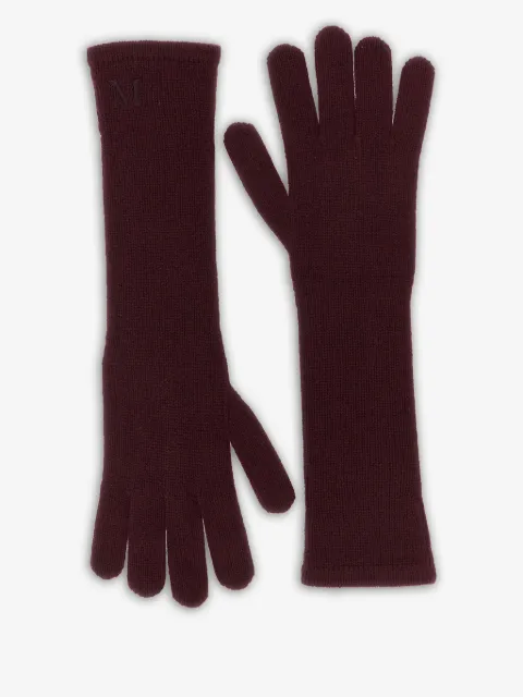 Max Mara logo gloves