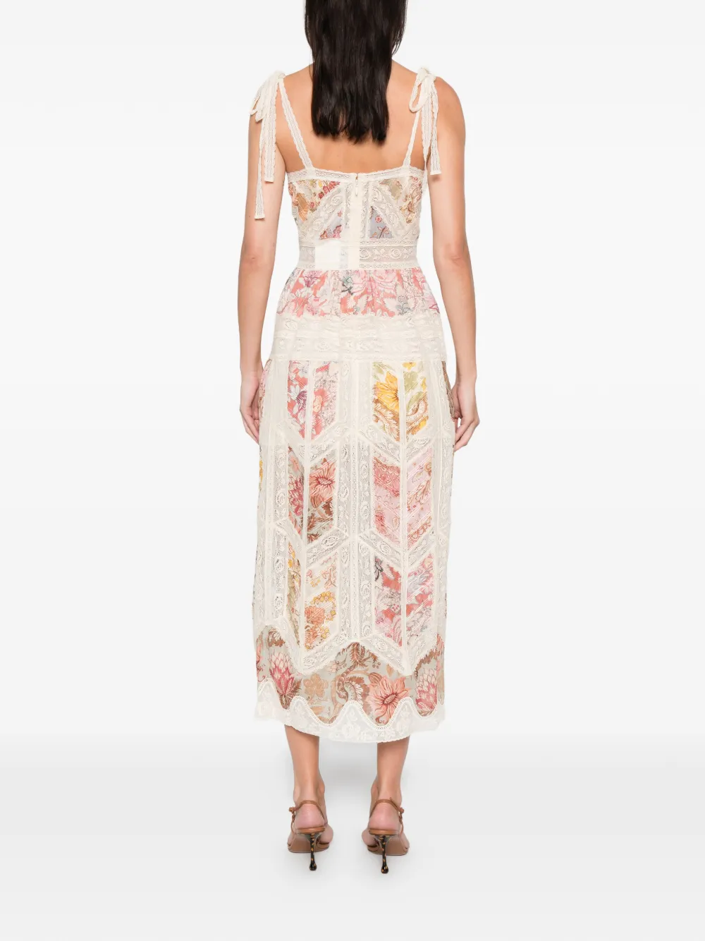 Zimmermann Daylight Slip Floral-print Midi Dress In White