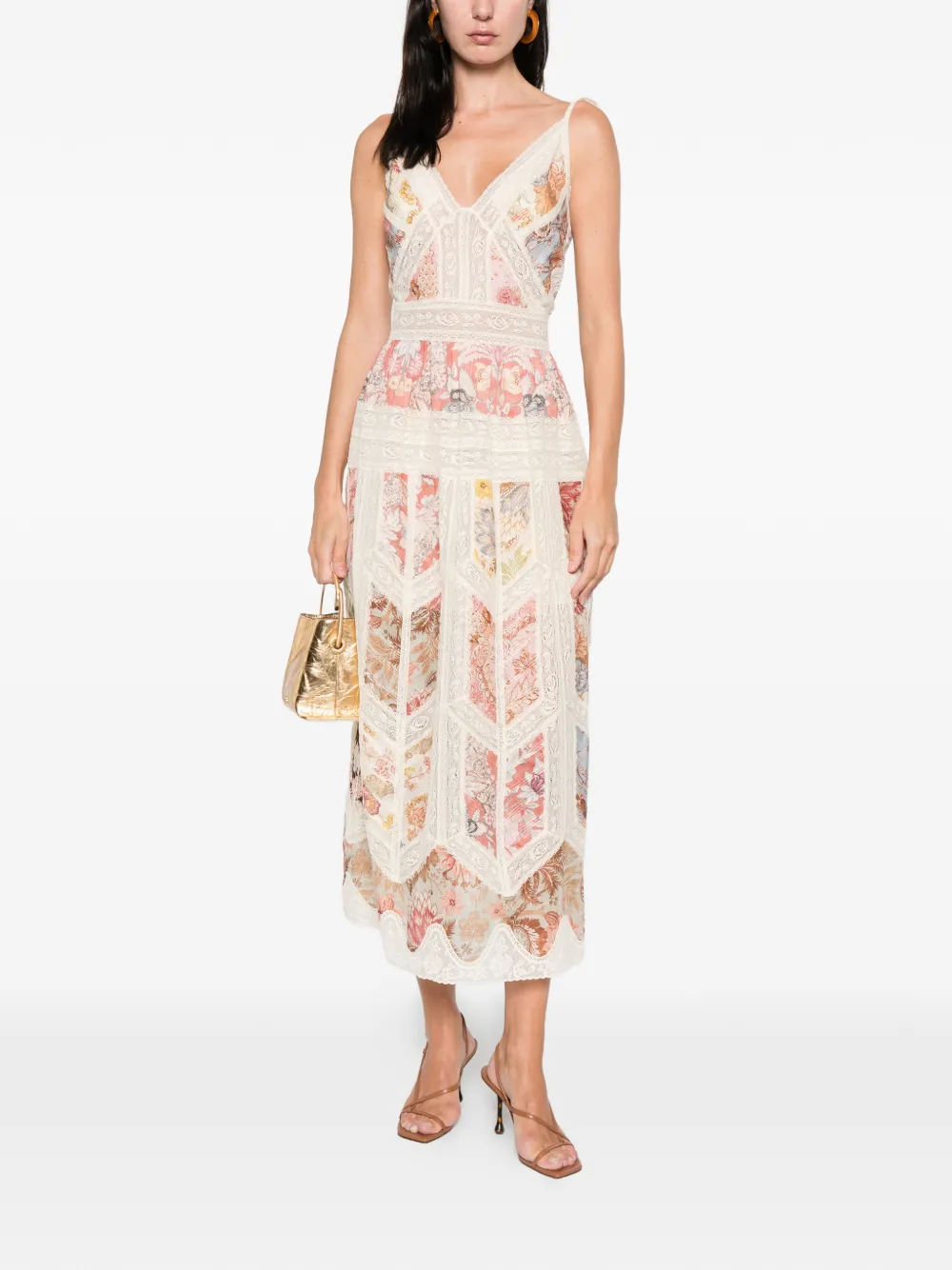 Zimmermann Daylight Slip Floral-print Midi Dress In White