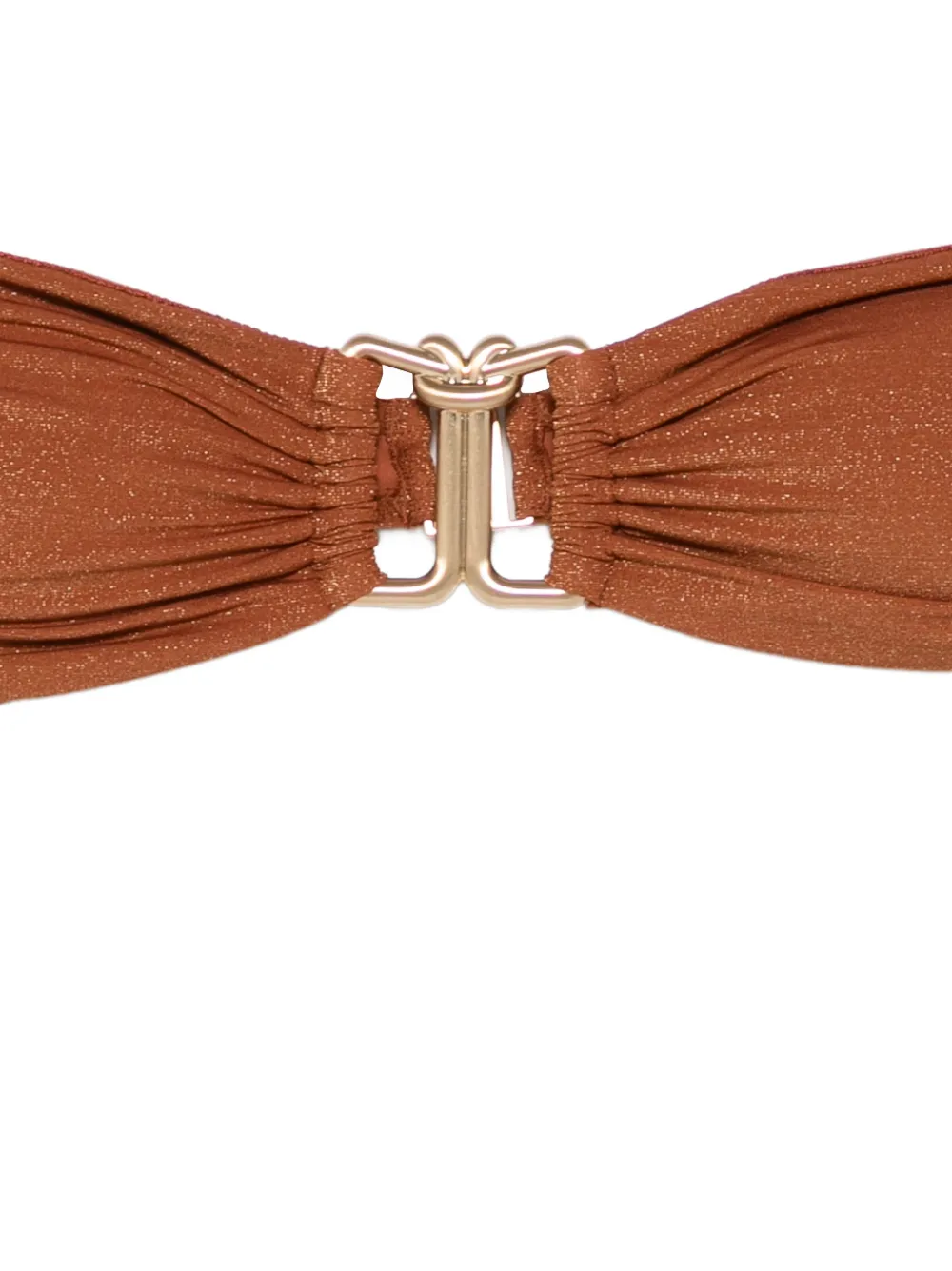 Zimmermann Daylight Metallic Bikini In Brown