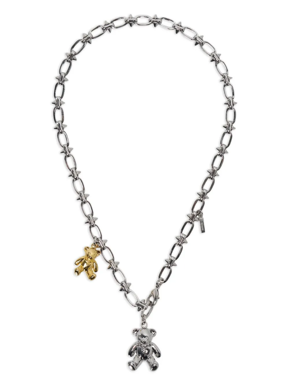 We11done collar con colgante de oso | plateado | Image 1