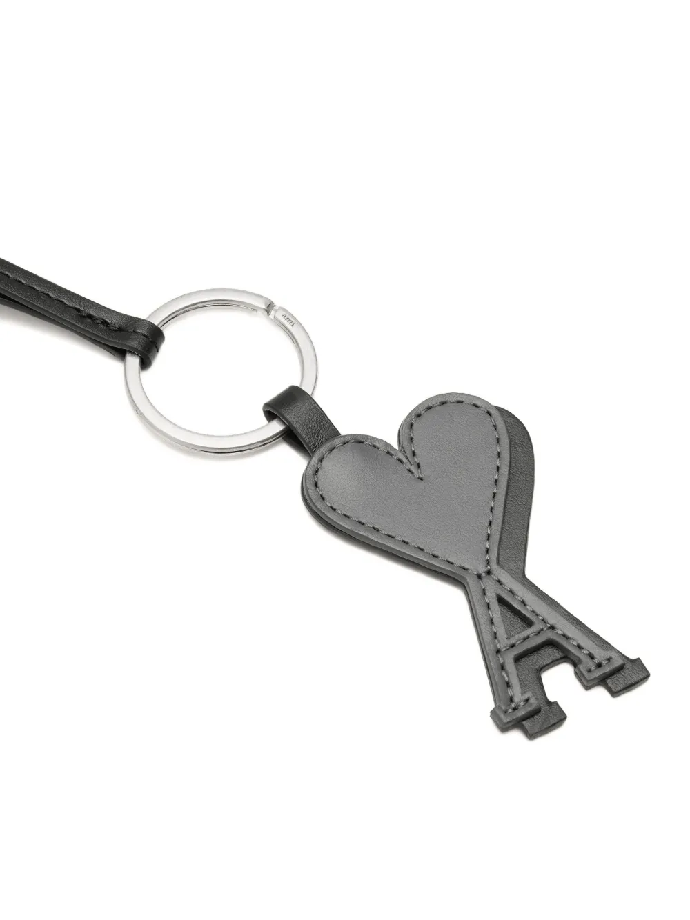 AMI Paris Ami De Coeur sleutelhanger Grijs