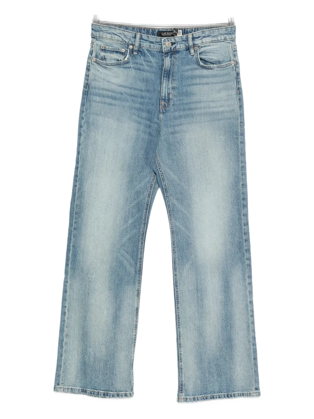 Lauren Ralph Lauren Jeans con effetto schiarito e logo - Blu