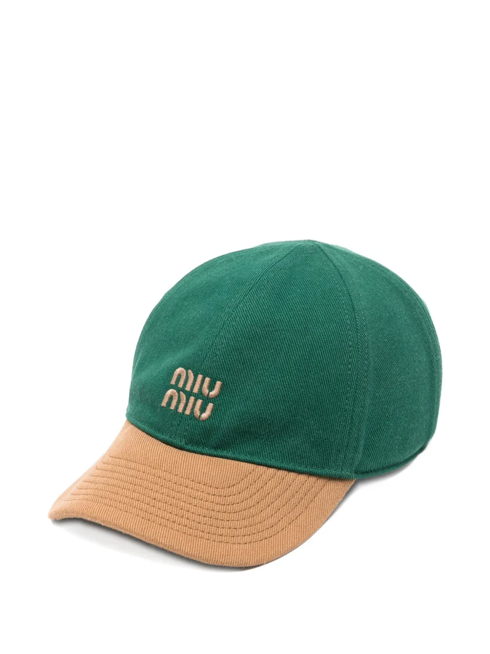Miu Miu Drill baseball cap - Verde