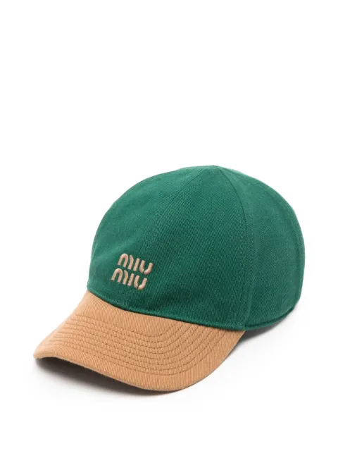 Miu Miu Drill baseball cap