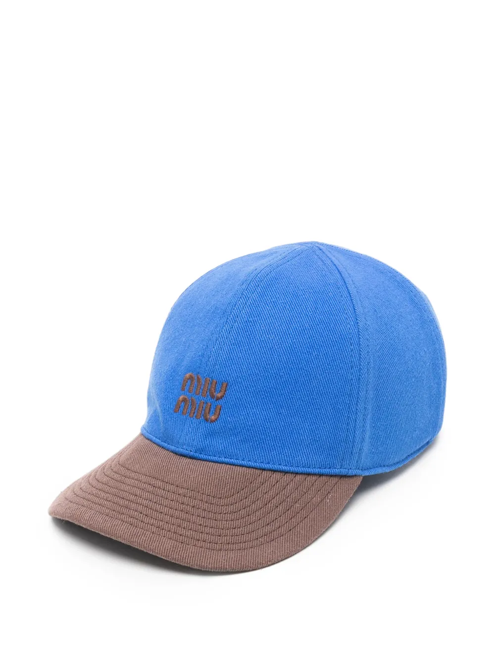 Miu Miu Drill baseball cap | Blue | Image 1