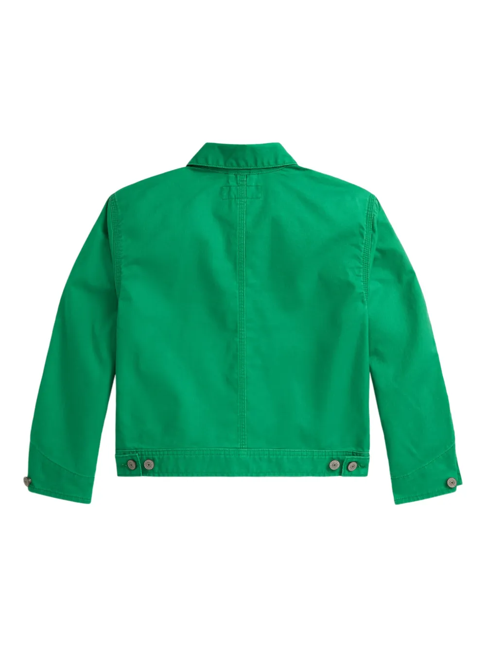  Polo Ralph Lauren Kids Buttoned Denim Utility Jacket - Green 