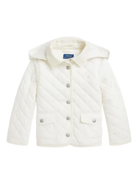 POLO RALPH LAUREN KIDS 绗缝灯芯绒边饰夹克