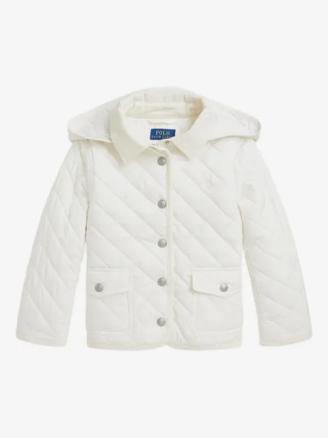 POLO RALPH LAUREN KIDS quilted corduroy-trim jacket