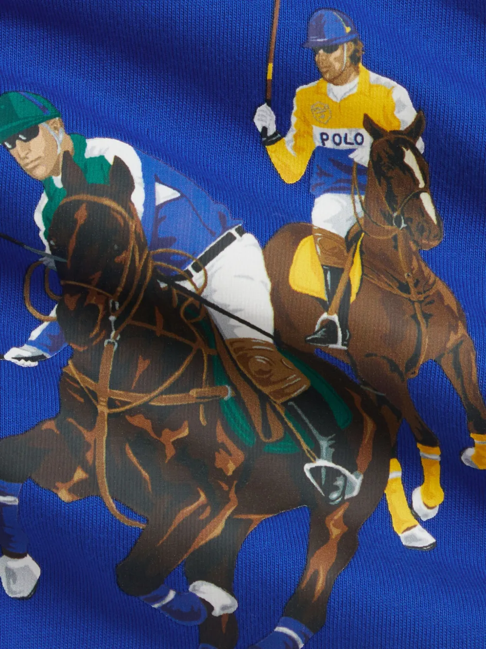Polo Ralph Lauren Equestrian-print Romper In Blue