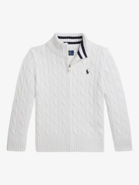 POLO RALPH LAUREN KIDS cárdigan en tejido de ochos