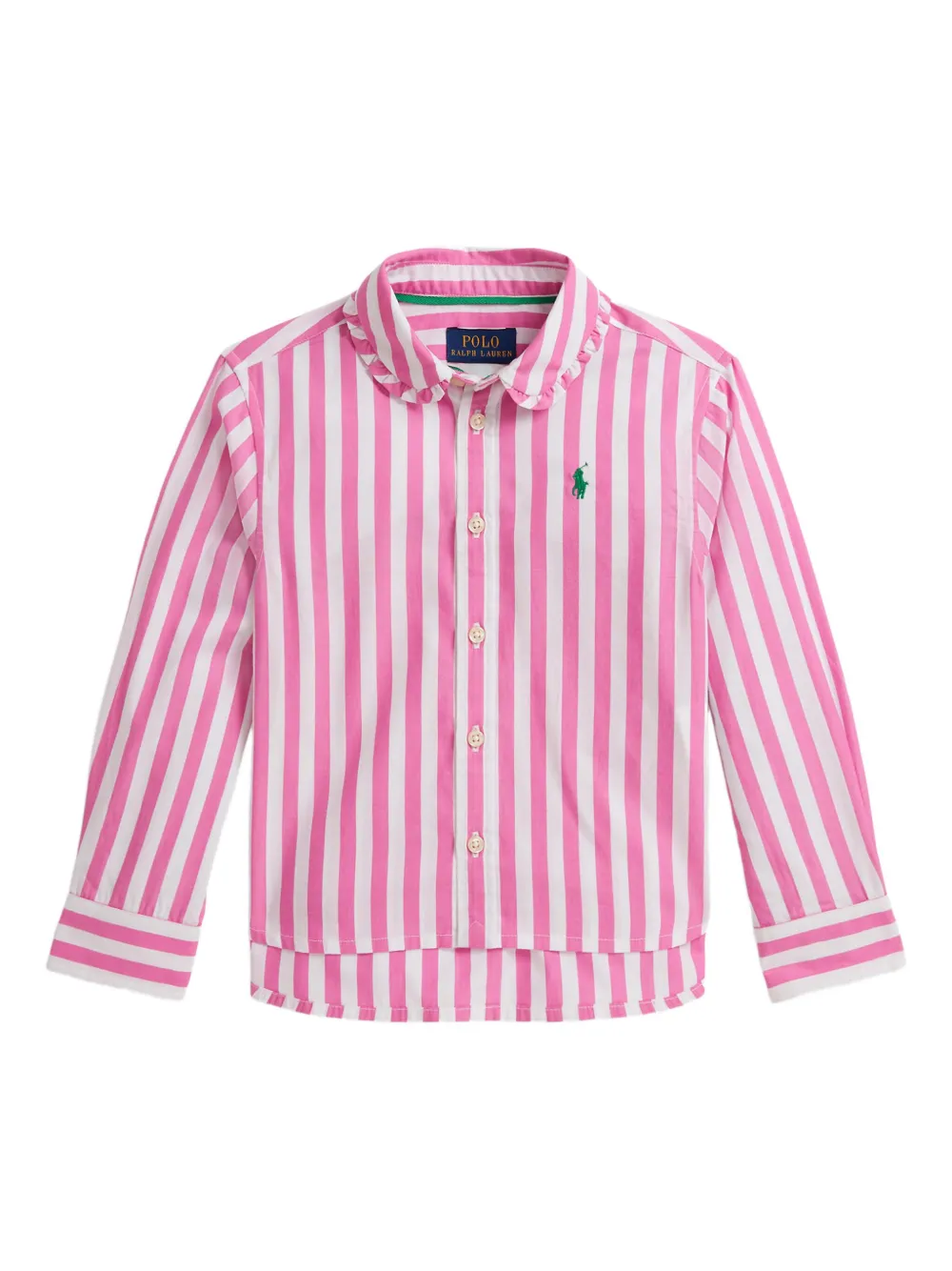 POLO RALPH LAUREN KIDS Gestreiftes Hemd - Rosa