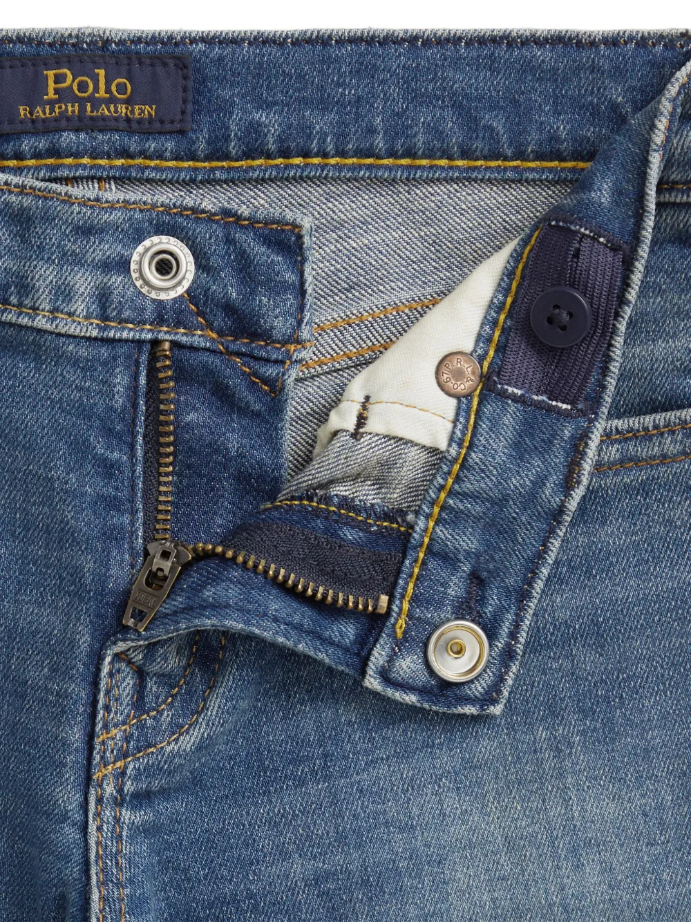 POLO RALPH LAUREN KIDS Sullivan jeans met borduurwerk Blauw