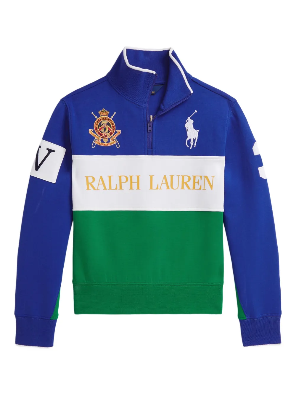 POLO RALPH LAUREN KIDS Felpa con ricamo Pony - Blu