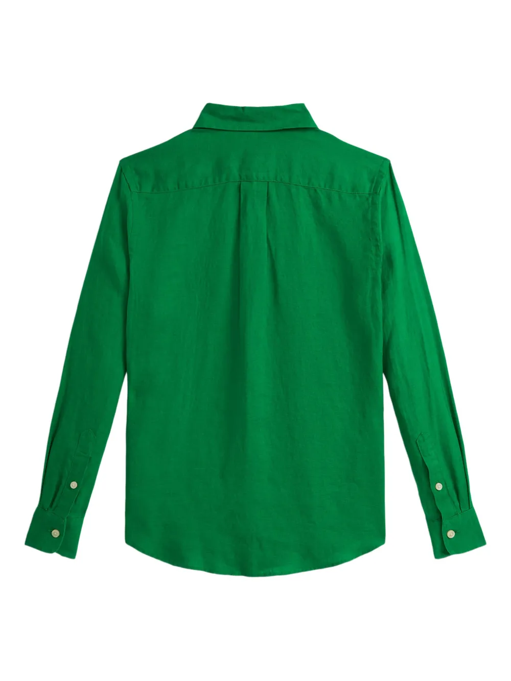 POLO RALPH LAUREN KIDS Polo Pony linnen shirt met borduurwerk Groen