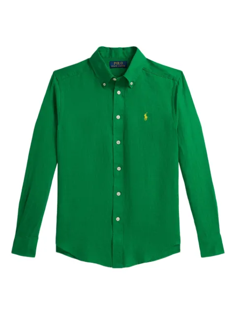 POLO RALPH LAUREN KIDS camisa con Polo Pony bordado