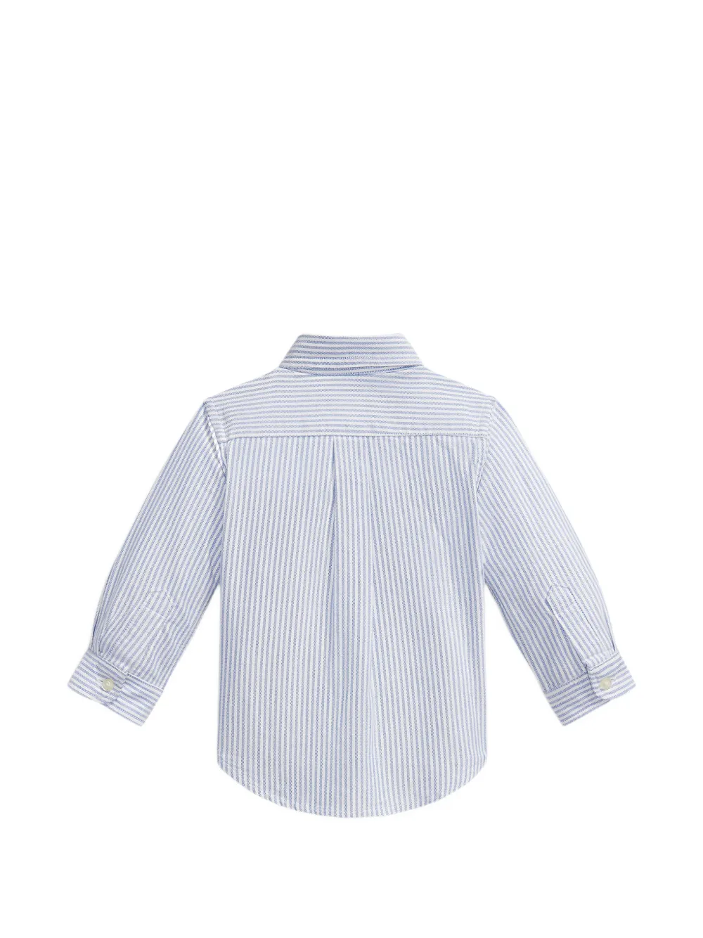 POLO RALPH LAUREN KIDS Gestreept shirt met borduurwerk Blauw