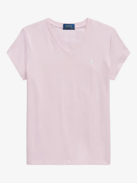 POLO RALPH LAUREN KIDS embroidered V-neck T-shirt