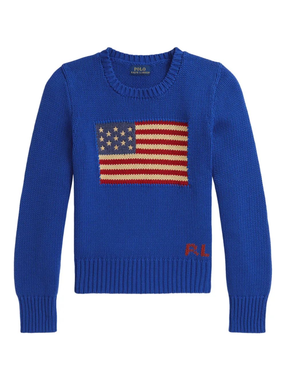 POLO RALPH LAUREN KIDS Maglione The Iconic Flag - Blu