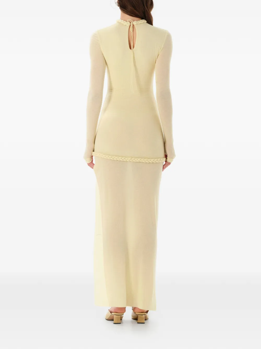 Nora Braided-Detail Maxi Dress