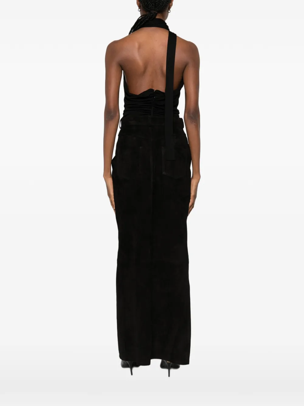 Ludovic De Saint Sernin Halterneck Black Top In Black