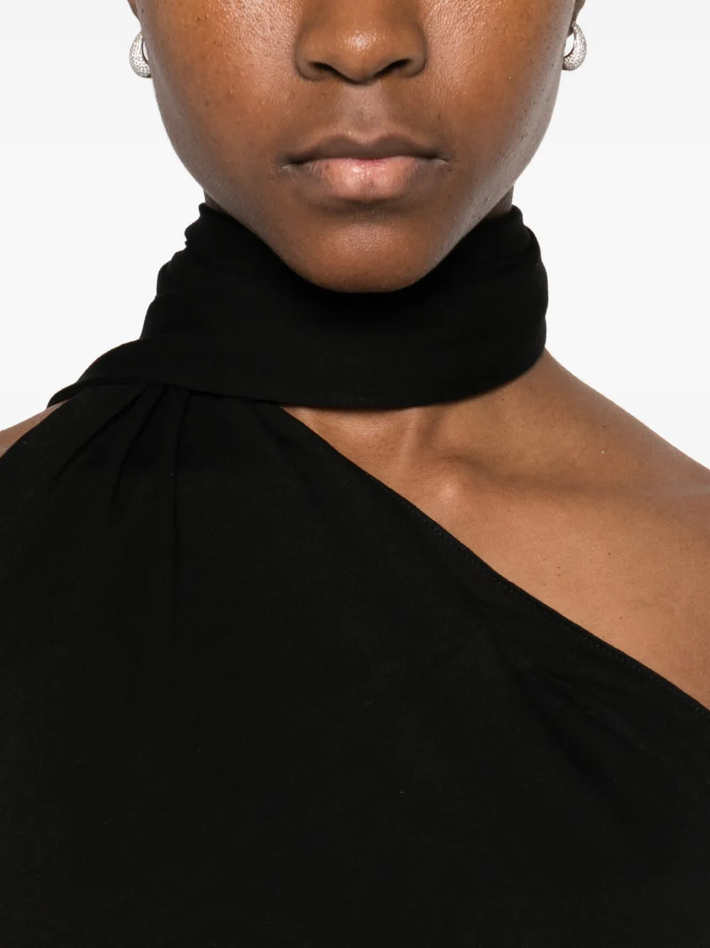Ludovic De Saint Sernin Halterneck Black Top In Black