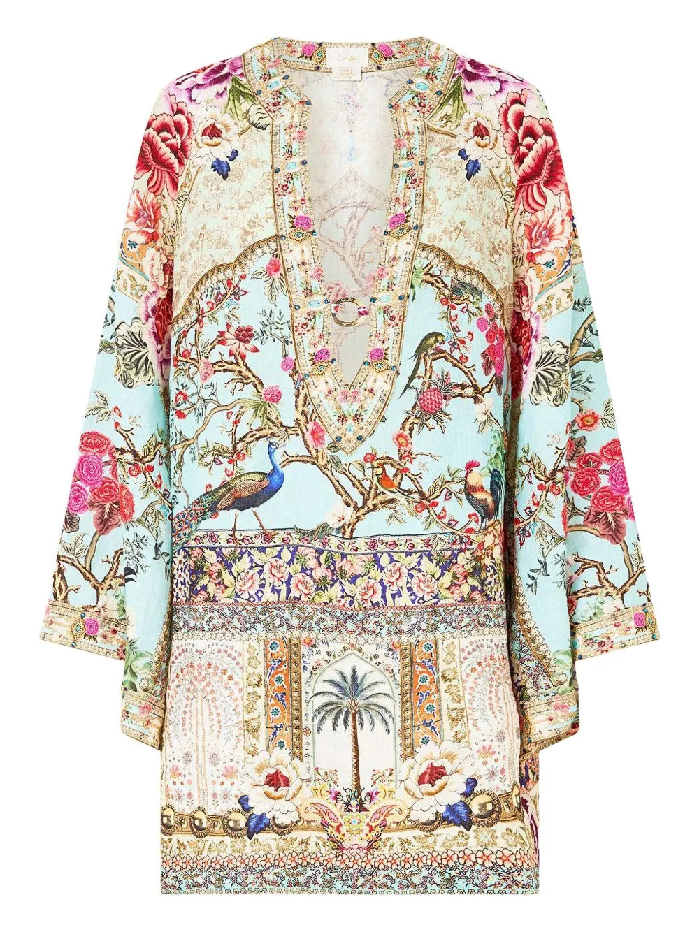 Camilla Sultans And Queens V-neck Mini Dress In Multi