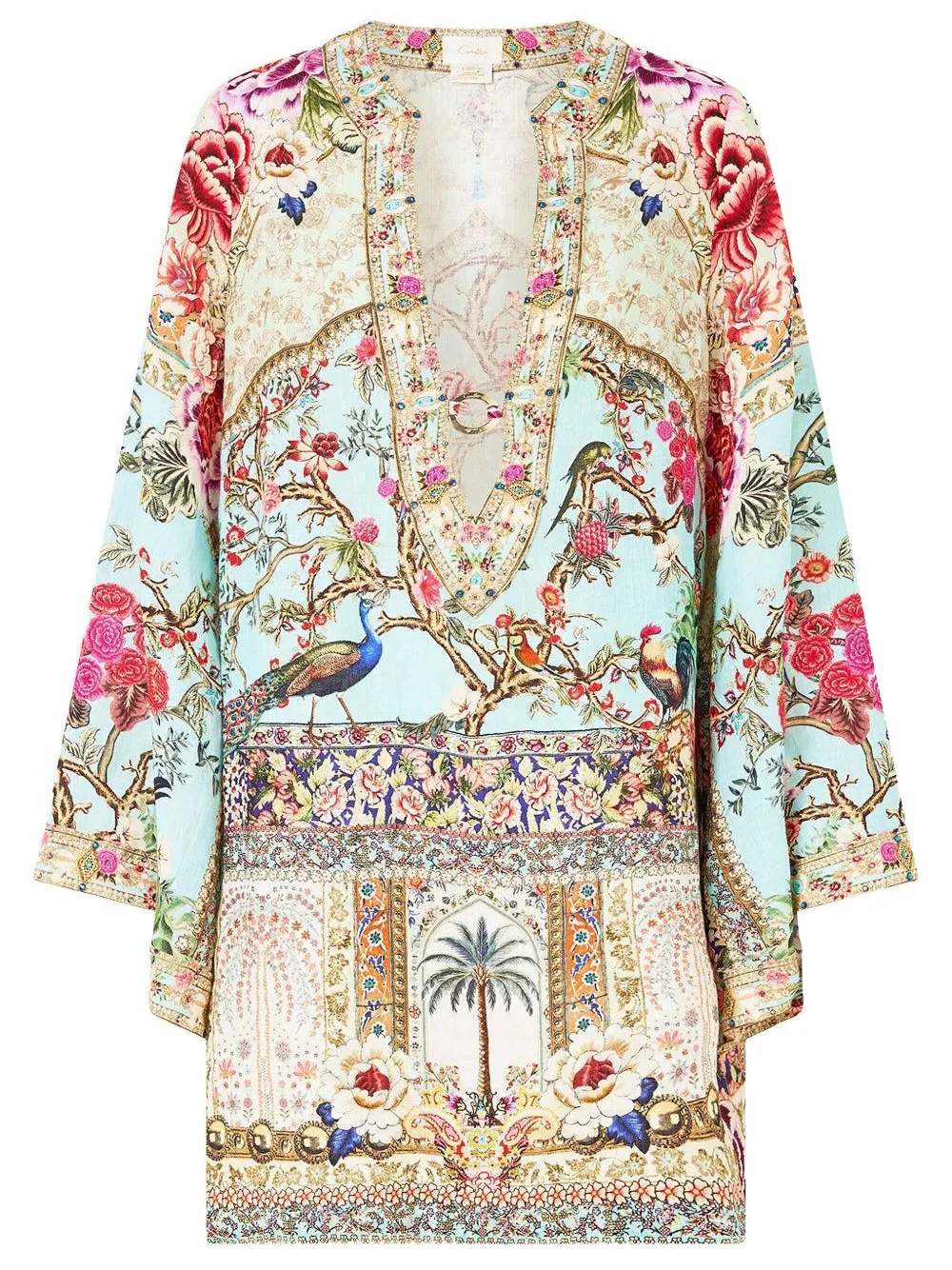 Camilla Sultans And Queens V-neck Mini Dress In Multi