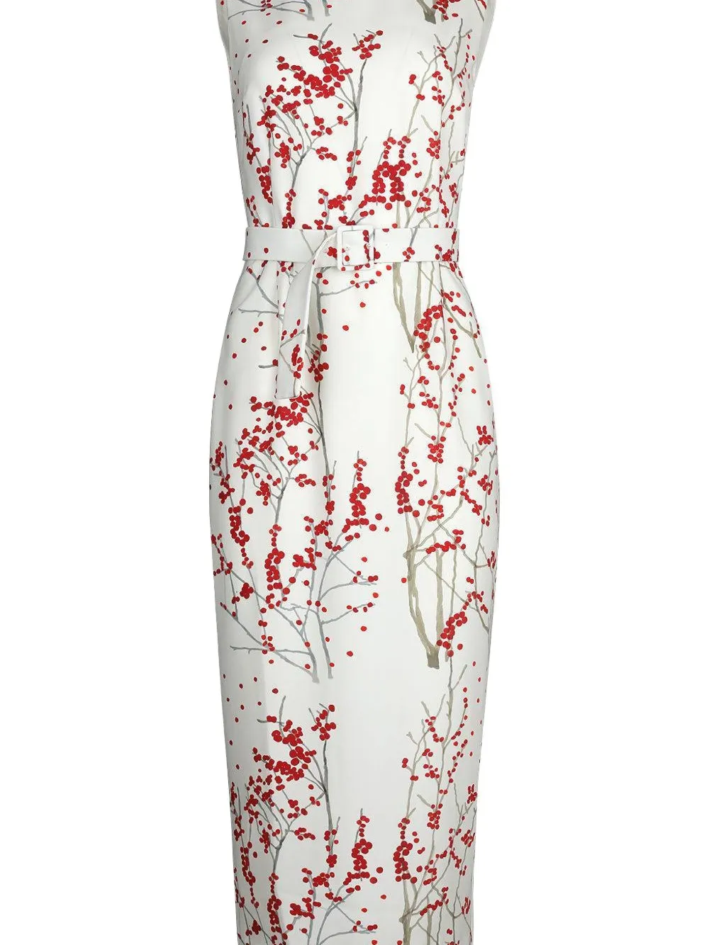 Bernadette Lucille floral belted midi dress - Wit