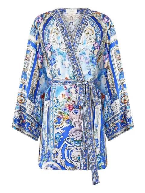 Camilla Ottoman Opulence floral-print kimono