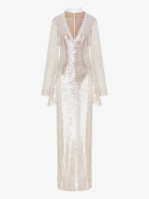 MANURÍ Cléo sequin maxi dress