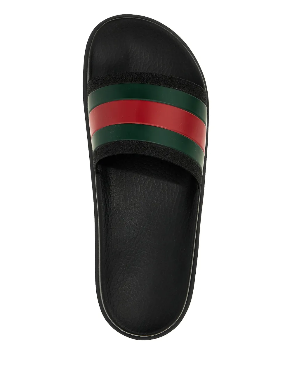 Gucci Men Rubber Slippers In Black