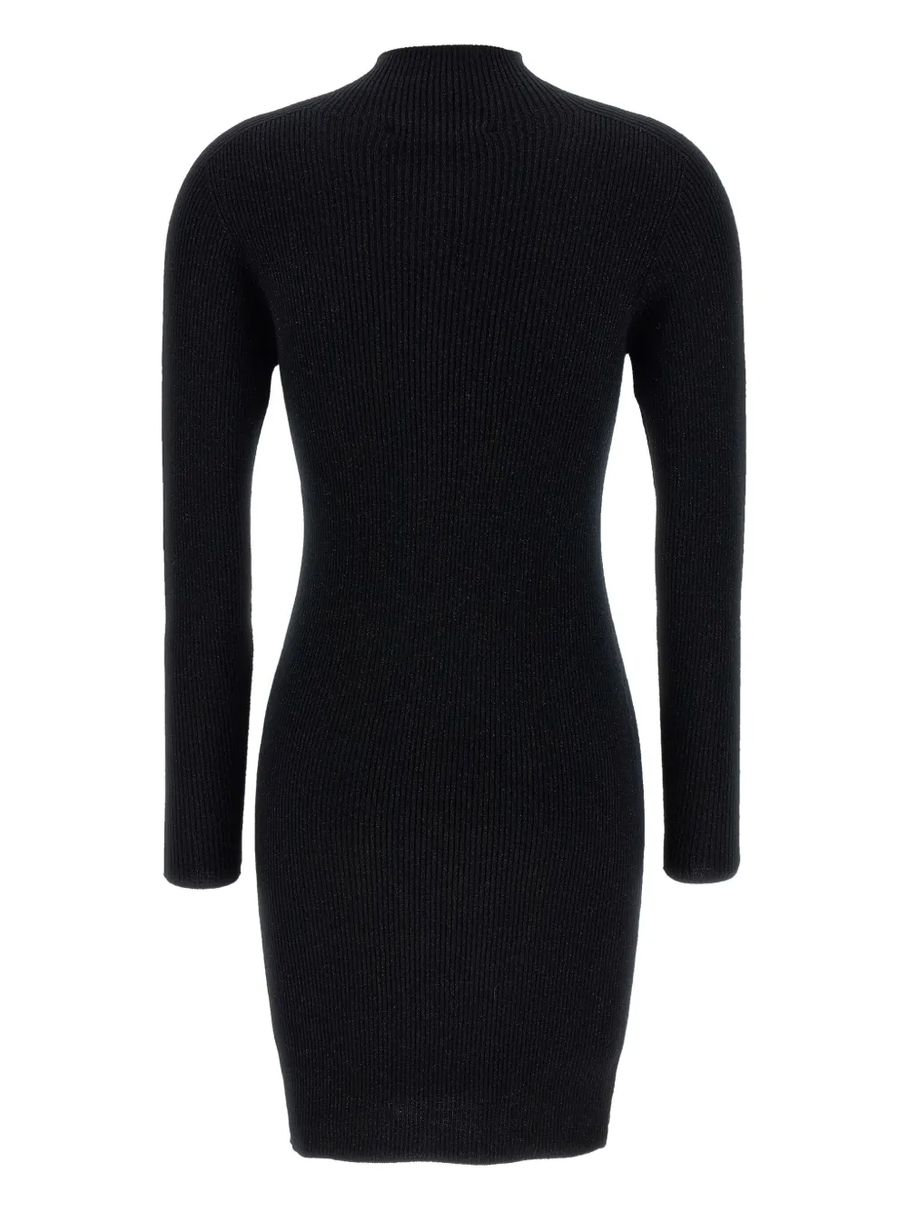 Weekend Max Mara ribbed mock-neck mini dress - Zwart