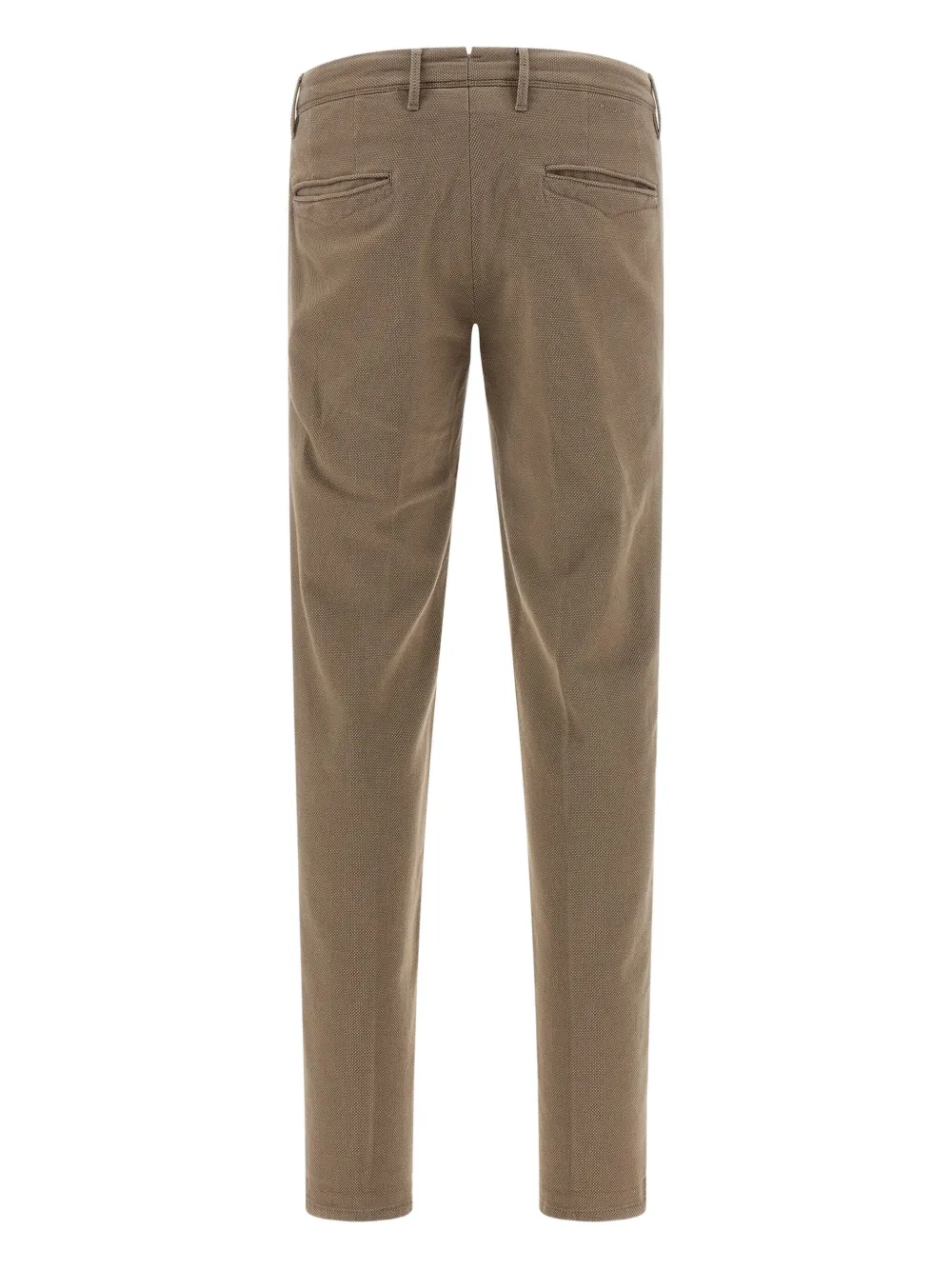 Incotex logo-embroidered trousers - Beige