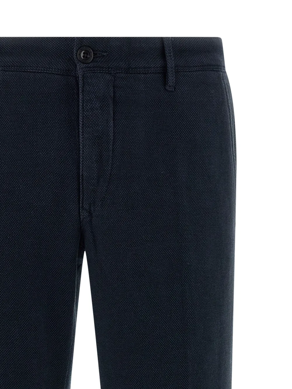 Incotex Broek met geborduurd logo Blauw