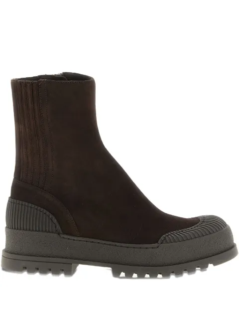 Aquazzura Rugged textured-rubber ankle boots