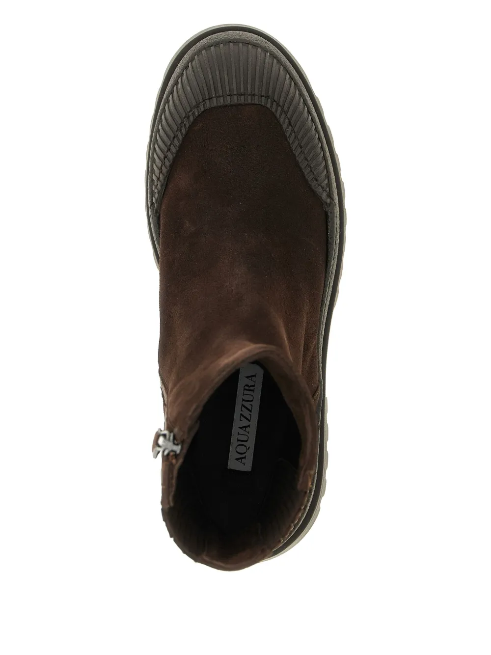 Aquazzura Rugged enkellaarzen met textuur Bruin
