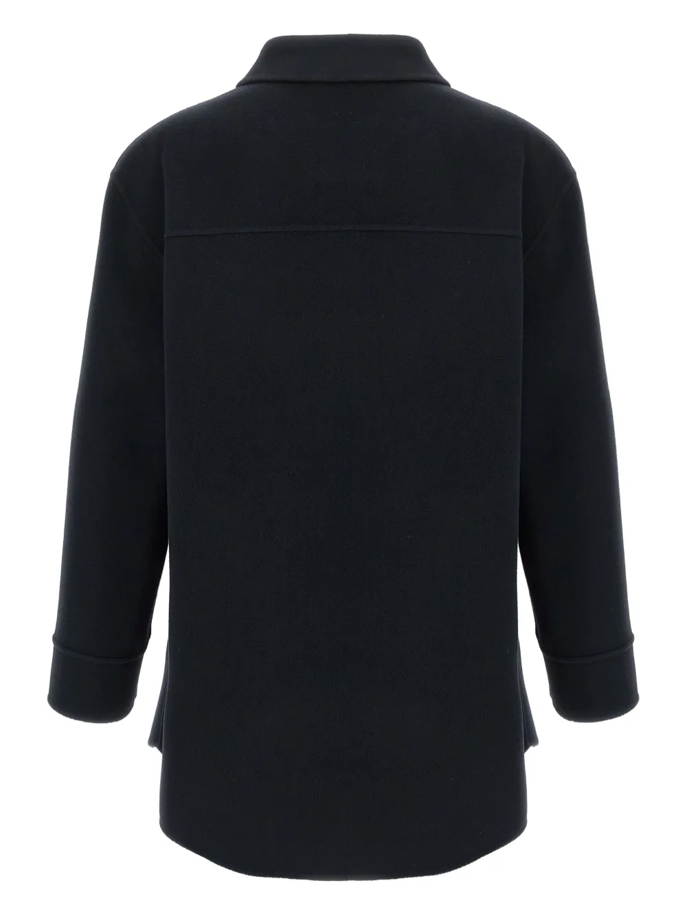 Max Mara Eleonora button pockets shirt - Blauw