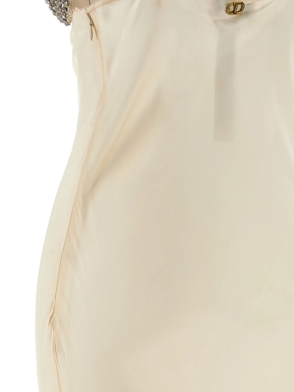 TWINSET Maxi-jurk met borduurwerk Beige