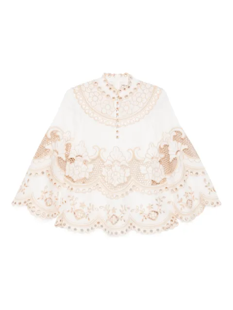 ZIMMERMANN Wanderlust button embroidery blouse