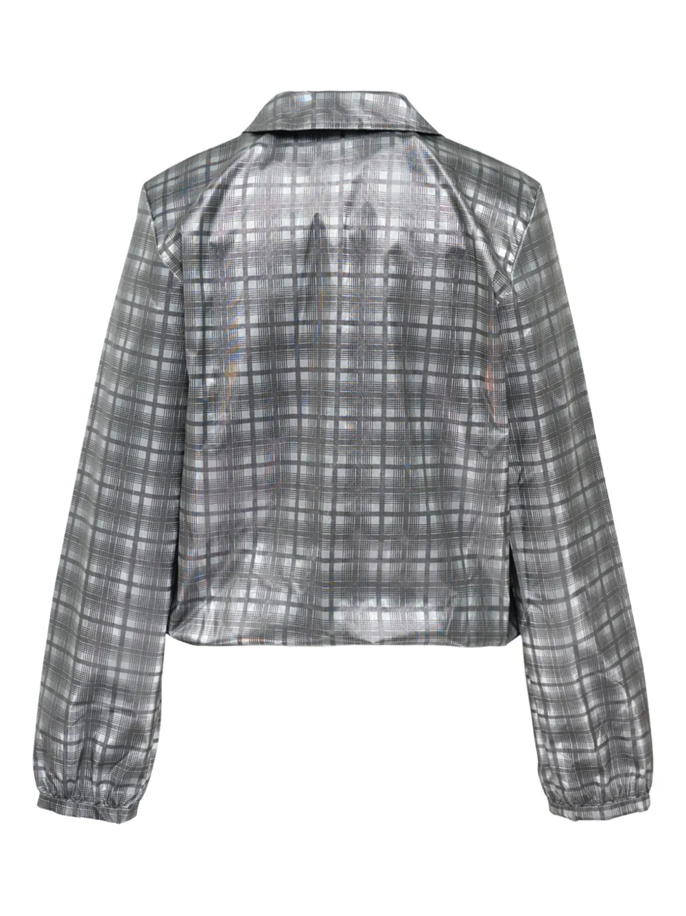 Ashley Williams Melo Checked Jacket In Gray